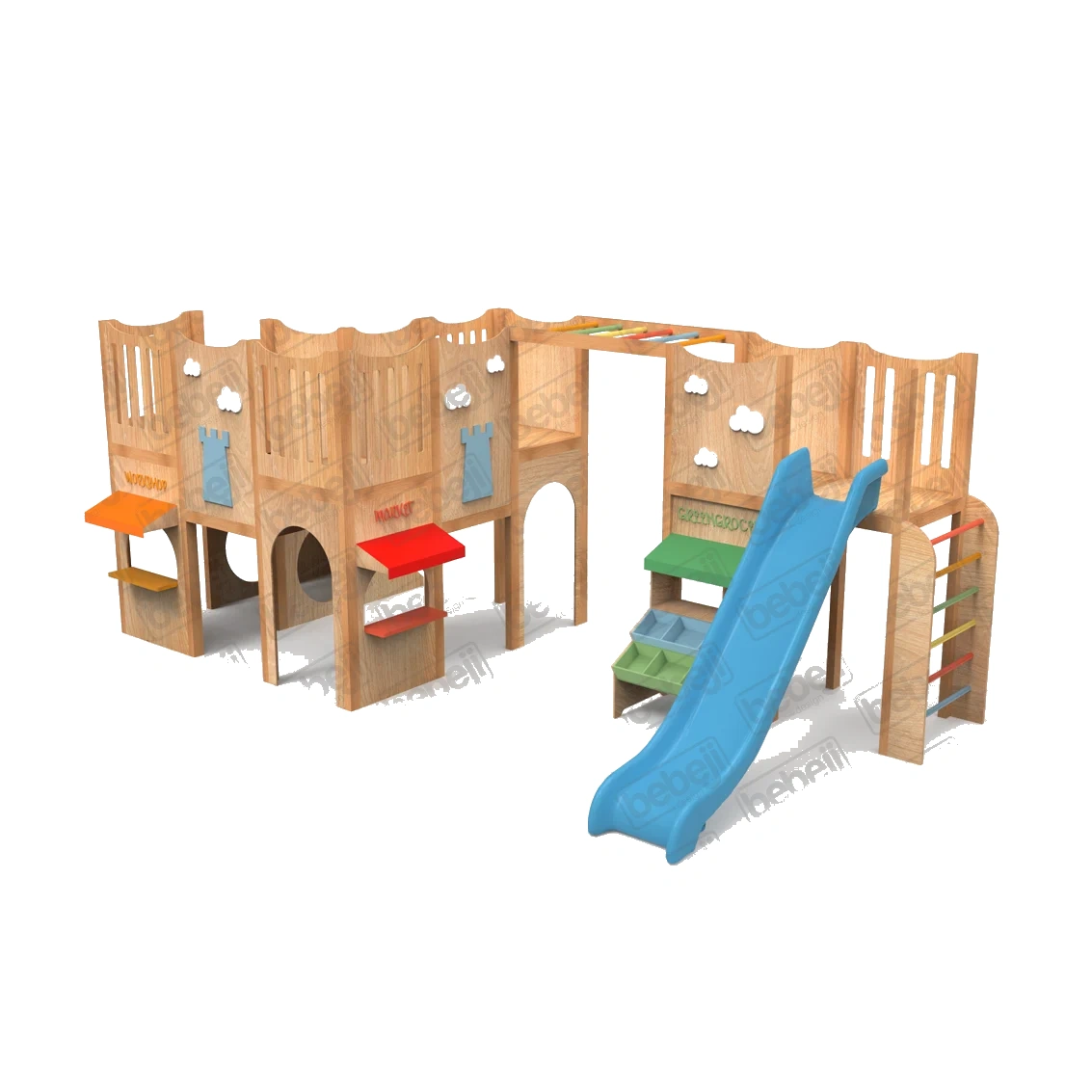 S Tipi Ahşap Oyun Parkı J9504