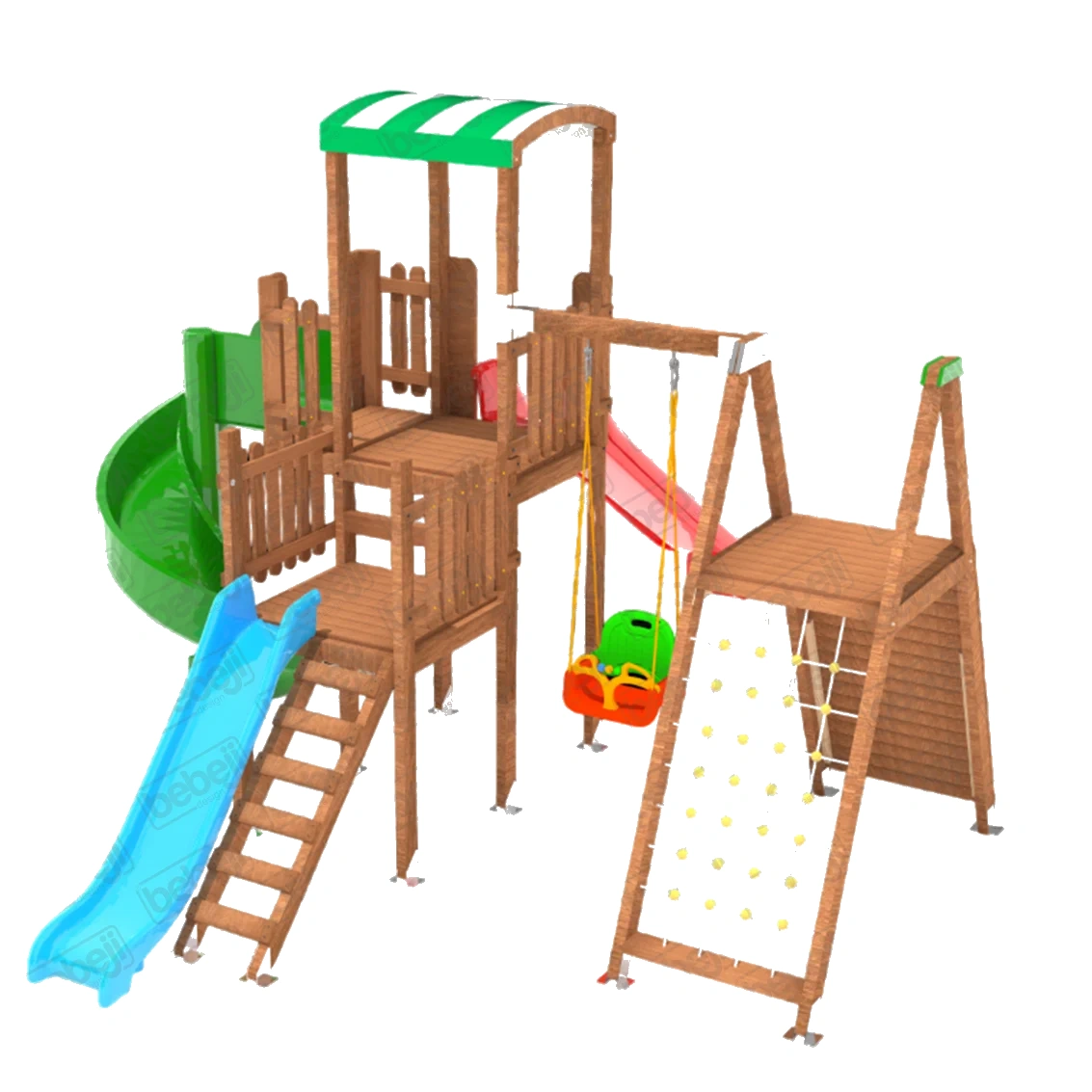 I Safe Ahşap Oyun Parkı S5710