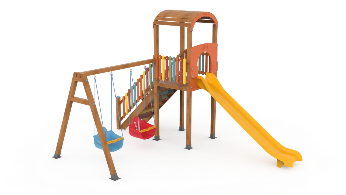 Ahşap Çocuk Oyun Parkı J9084