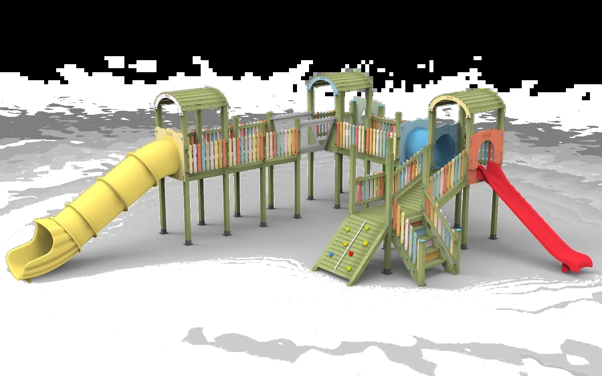 Ahşap Çocuk Oyun Parkı JP027
