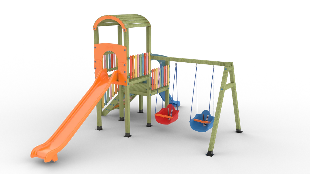 Ahşap Çocuk Oyun Parkı J9012